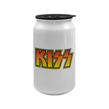 KISS, Κούπα ταξιδιού μεταλλική με καπάκι (tin-can) 500ml