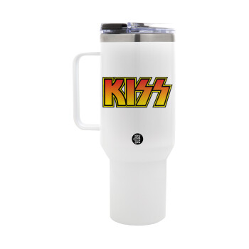 KISS, Mega Stainless steel Tumbler with lid, double wall 1,2L