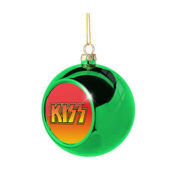 KISS, Χριστουγεννιάτικη μπάλα δένδρου Πράσινη 8cm