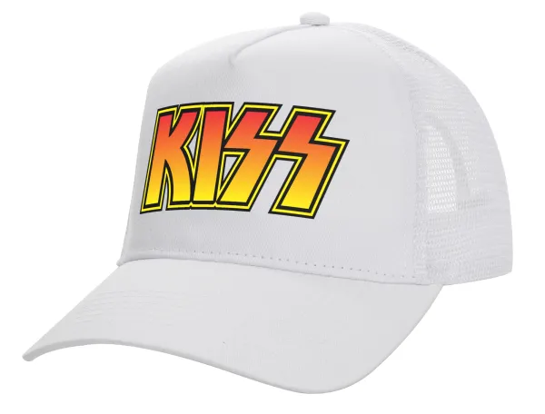 KISS — Καπέλο Ενηλίκων Structured Trucker, με Δίχτυ, ΛΕΥΚΟ (100% ΒΑΜΒΑΚΕΡΟ, ΕΝΗΛΙΚΩΝ, UNISEX, ONE SIZE)