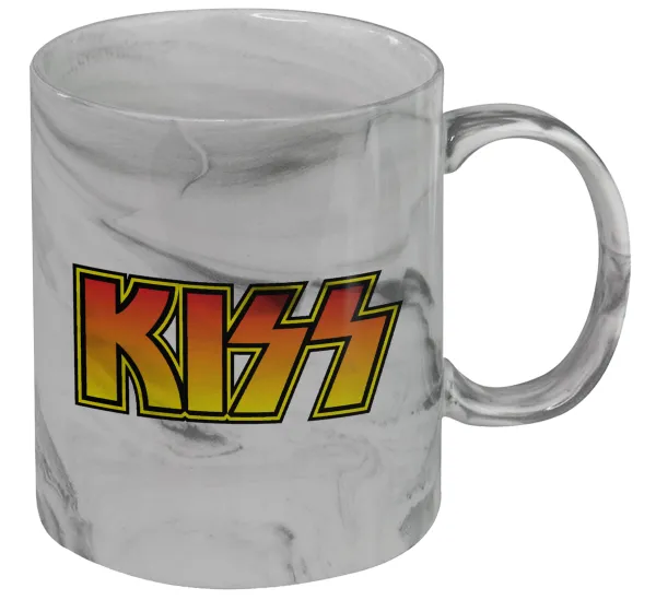 KISS — Κούπα κεραμική, marble style (μάρμαρο), 330ml