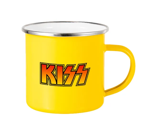 KISS — Yellow Enamel Metallic Cup 360ml