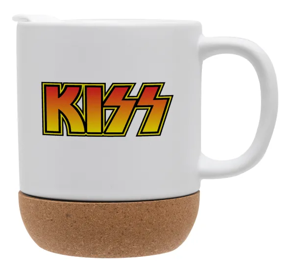 KISS — Κούπα, κεραμική με βάση φελού και καπάκι (ΜΑΤ), 330ml