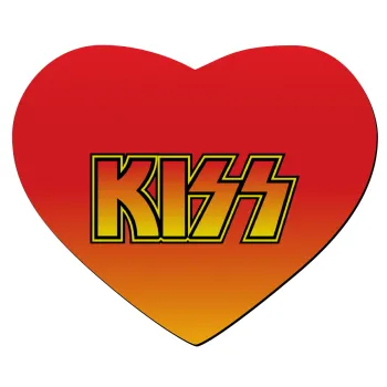 KISS, Mousepad heart 23x20cm