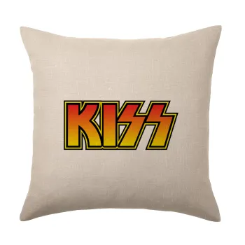 KISS, Μαξιλάρι καναπέ ΛΙΝΟ 40x40cm περιέχεται το  γέμισμα