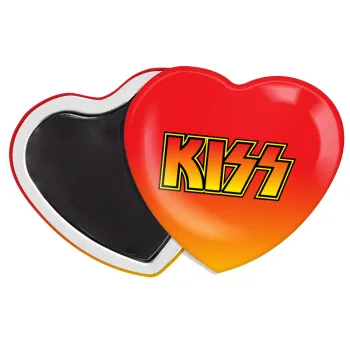KISS, Μαγνητάκι καρδιά (57x52mm)