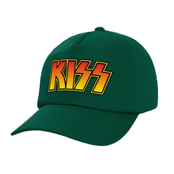KISS, Twill Καπέλο παιδικό Bottle Green (100% ΒΑΜΒΑΚΕΡΟ, ΠΑΙΔΙΚΟ, UNISEX)