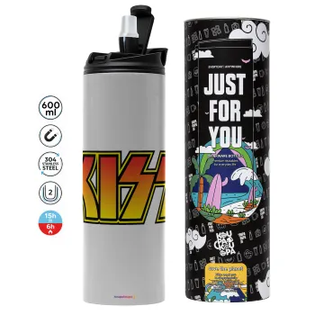 KISS, Tumbler stainless steel GREY 600ml