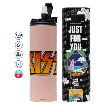 KISS, Tumbler stainless steel PINK 600ml