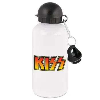 KISS, Μεταλλικό παγούρι νερού, Λευκό, αλουμινίου 500ml