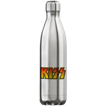 KISS, Μεταλλικό παγούρι θερμός Inox (Stainless steel), διπλού τοιχώματος, 750ml