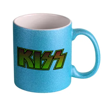 KISS, Κούπα Σιέλ Glitter που γυαλίζει, κεραμική, 330ml