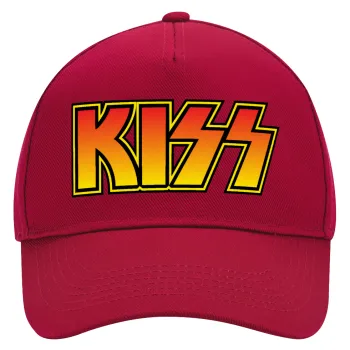 KISS, Adult Ultimate Hat RED, (100% COTTON DRILL, ADULT, UNISEX, ONE SIZE)