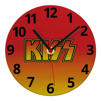 KISS, Ρολόι τοίχου γυάλινο (20cm)