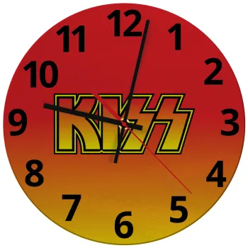 KISS, Ρολόι τοίχου γυάλινο (30cm)