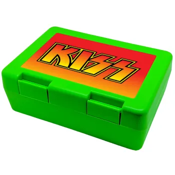 KISS, Παιδικό δοχείο κολατσιού ΠΡΑΣΙΝΟ 185x128x65mm (BPA free πλαστικό)