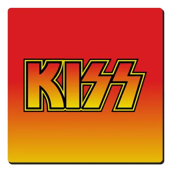 KISS, Τετράγωνο μαγνητάκι ξύλινο 6x6cm