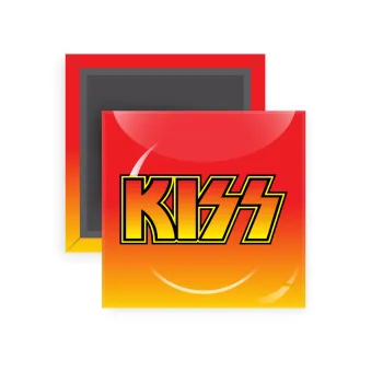 KISS, Μαγνητάκι ψυγείου τετράγωνο διάστασης 5x5cm