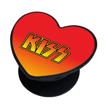 KISS, Phone Holders Stand  καρδιά Μαύρο Βάση Στήριξης Κινητού στο Χέρι