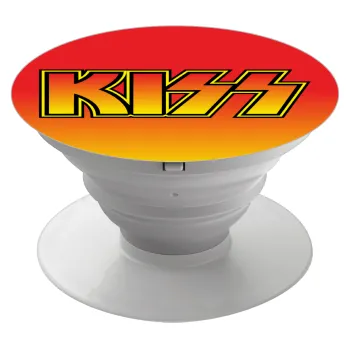 KISS, Phone Holders Stand  White Hand-held Mobile Phone Holder