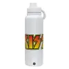 1L Stainless Steel Thermal Bottle with Phone Holder & Double Wall Insulation