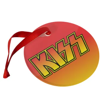 KISS, Christmas ornament glass 9cm