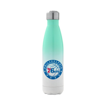 Philadelphia 76ers, Metal mug thermos Green/White (Stainless steel), double wall, 500ml