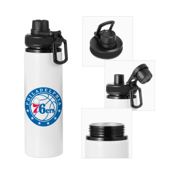 Philadelphia 76ers, Metal water bottle with safety cap, aluminum 850ml