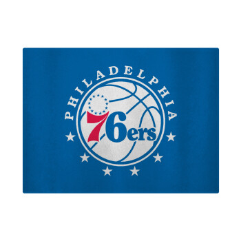 Philadelphia 76ers, Επιφάνεια κοπής γυάλινη (38x28cm)