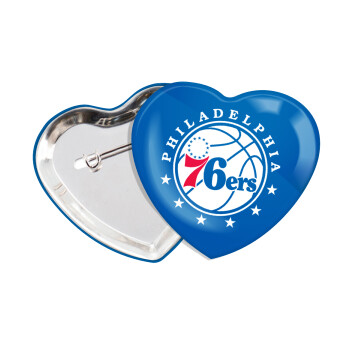 Philadelphia 76ers, Κονκάρδα παραμάνα καρδιά (57x52mm)