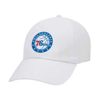 Philadelphia 76ers, Καπέλο Baseball Λευκό (5-φύλλο, unisex)