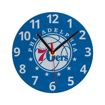 Philadelphia 76ers, Ρολόι τοίχου γυάλινο (20cm)