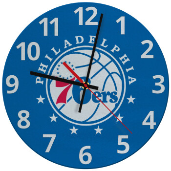 Philadelphia 76ers, Ρολόι τοίχου γυάλινο (30cm)