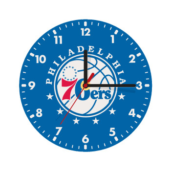 Philadelphia 76ers, Wooden wall clock (20cm)