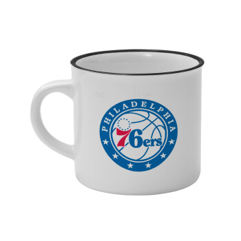 Philadelphia 76ers, Κούπα κεραμική vintage Λευκή/Μαύρη 230ml