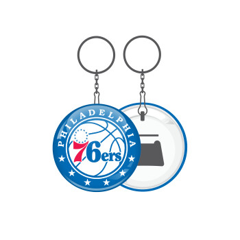 Philadelphia 76ers, Μπρελόκ μεταλλικό 5cm με ανοιχτήρι
