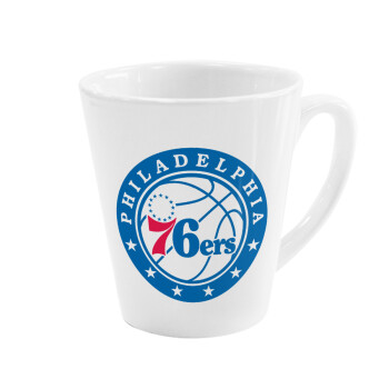 Philadelphia 76ers, Κούπα κωνική Latte Λευκή, κεραμική, 300ml