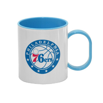 Philadelphia 76ers, Κούπα (πλαστική) (BPA-FREE) Polymer Μπλε για παιδιά, 330ml