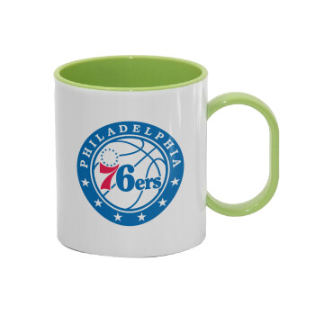 Philadelphia 76ers, Κούπα (πλαστική) (BPA-FREE) Polymer Πράσινη για παιδιά, 330ml