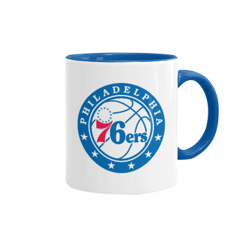 Philadelphia 76ers, Mug colored blue, ceramic, 330ml