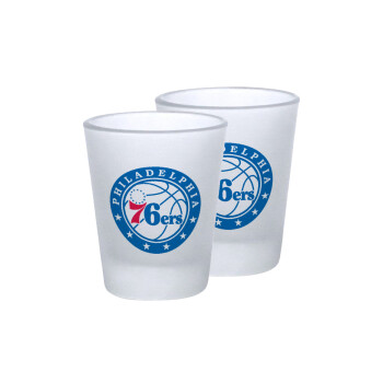 Philadelphia 76ers, Σφηνοπότηρα γυάλινα 45ml του πάγου (2 τεμάχια)