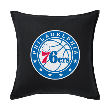 Philadelphia 76ers, Sofa cushion black 50x50cm includes filling
