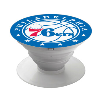 Philadelphia 76ers, Phone Holders Stand  White Hand-held Mobile Phone Holder