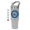 GREY color, 890ml (30oz) stainless Steel Tumbler with Handle