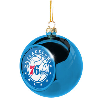 Philadelphia 76ers, Χριστουγεννιάτικη μπάλα δένδρου Μπλε 8cm