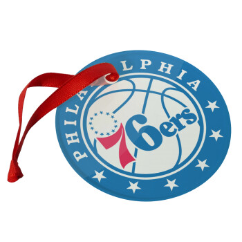 Philadelphia 76ers, Christmas ornament glass 9cm