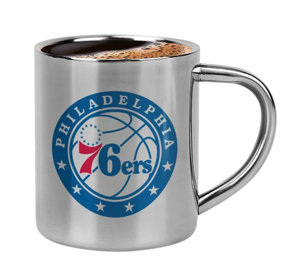 Philadelphia 76ers — Double-wall metal cup for espresso (220ml)