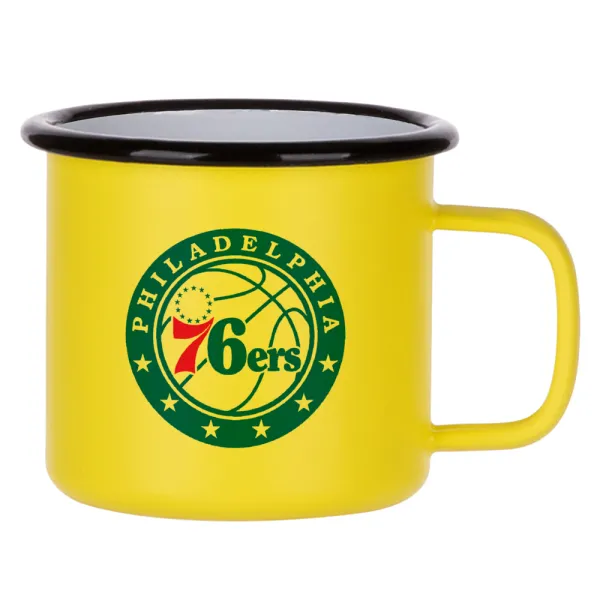 Philadelphia 76ers — Κούπα Μεταλλική εμαγιέ ΜΑΤ Κίτρινη 360ml