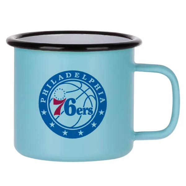 Philadelphia 76ers — Κούπα Μεταλλική εμαγιέ ΜΑΤ σιέλ 360ml