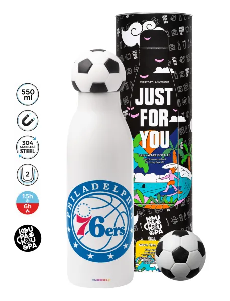 Philadelphia 76ers — Soccer Metal mug thermos, double wall, 550ml